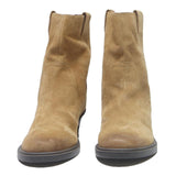 GUESS Womens Ankle Boots Leather Beige UK 5 Elegant Casual Stylish Winter Wear