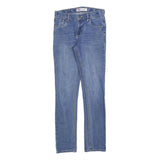 LEVI'S 510 Slim Girls Jeans Blue Denim W26 L29 Cotton Blend Zip Classic Fit