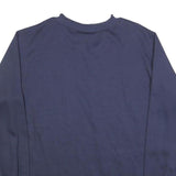 JACLYN SMITH Womens Blue V-Neck Sweatshirt L Embroidered Detail