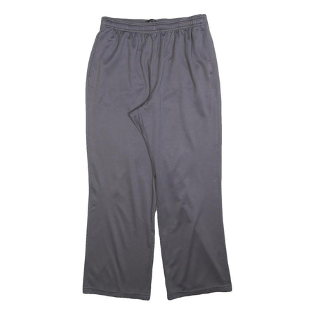 REEBOK Womens Joggers Grey M W28 L28 Polyester Blend Regular Fit Straight Leg