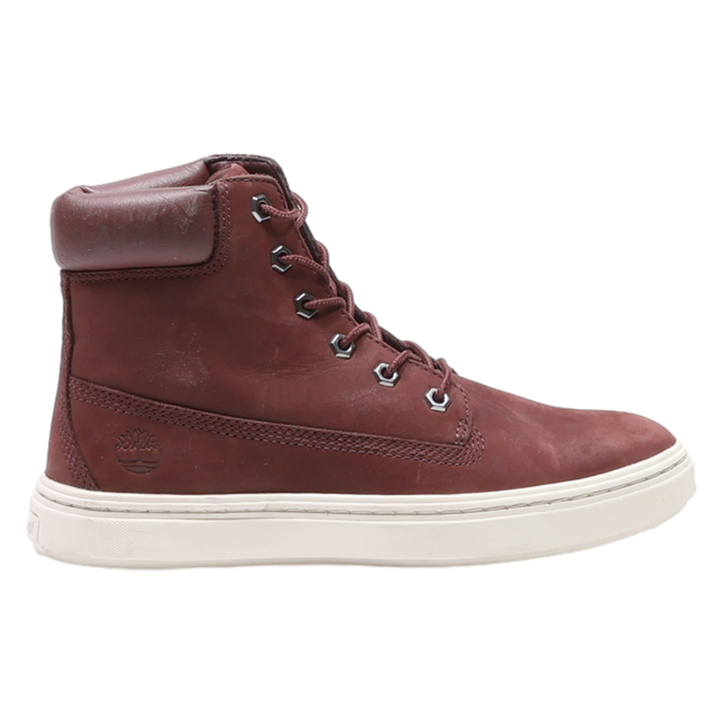TIMBERLAND Chukka Boots Maroon Synthetic Womens UK 5
