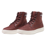 TIMBERLAND Chukka Boots Maroon Synthetic Womens UK 5