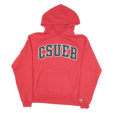 CHAMPION Mens Red CSUEB Pullover Hoodie M Cotton Blend Casual Sportswear