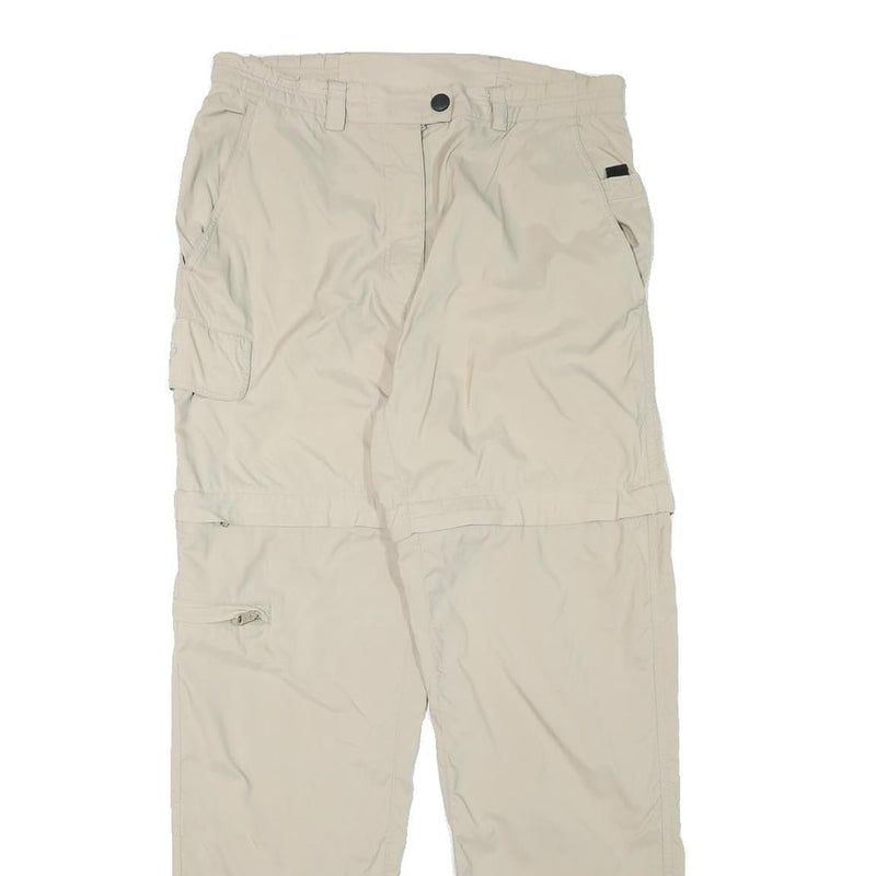 MAUL SPORT Womens Beige Regular Zip Closure Regular Fit Cargo Trousers W30 L30