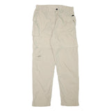 MAUL SPORT Womens Beige Regular Zip Closure Regular Fit Cargo Trousers W30 L30