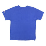 CHAMPION Mens Blue Graphic T-Shirt M Short Sleeve Crew Neck Cotton Blend