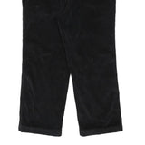 DENVER HAYES Mens Black Cotton Blend Regular Straight Trousers W36 L27 Stylish