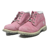 TIMBERLAND Womens Pink Leather Ankle Boots UK 8 Durable Casual Footwear