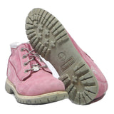 TIMBERLAND Womens Pink Leather Ankle Boots UK 8 Durable Casual Footwear