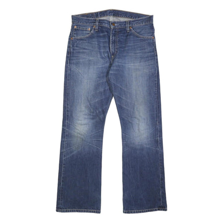 LEVI'S 507 04 Mens Blue Regular Straight Denim Medium W33 L32 Zip Jeans