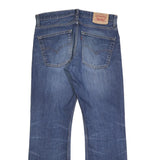 LEVI'S 507 04 Mens Blue Regular Straight Denim Medium W33 L32 Zip Jeans