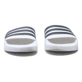 ADIDAS Adilette White Black Mens Slide Sandals Synthetic UK 11 Comfortable Pool