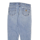 CARHARTT Mens Jeans Blue Relaxed Straight Denim Medium W38 L30 Workwear