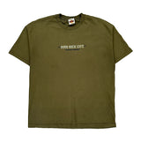 Cayman Islands Hard Rock Cafe Graphic T-Shirt - XL Green Cotton