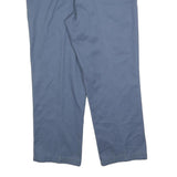 DICKIES Mens Cotton Blend Blue Regular Straight Trousers W38 L30 Workwear Zip