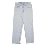 LEVI'S 550 Mens Relaxed Light Blue Denim Jeans W33 L30 Classic Cotton Zip