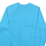 JERZEES Womens Blue Pushing 60 Exercise Enough Crew Neck L Sweatshirt Casual