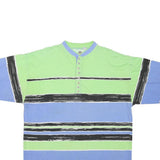 PERMIT Mens Blue & Green Graphic T-Shirt XL Short Sleeve Round Neck Cotton Blend