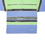 PERMIT Mens Blue & Green Graphic T-Shirt XL Short Sleeve Round Neck Cotton Blend