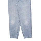 CALVIN KLEIN JEANS Womens Regular Fit Blue Denim Light Wash W25 L27 Classic Zip