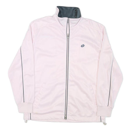 LOTTO Mens Pink Jacket M Polyester Blend Plain Zip Casual Sportswear