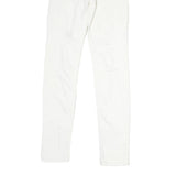 ALL SAINTS Mens Slim White Cotton Denim Slim Jeans W27 L26 Clean Casual Style