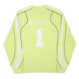 ADIDAS Mens Green Crew Neck M Cotton Blend Sweatshirt Sports Casual