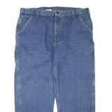 CARHARTT Mens Blue Regular Fit Straight Leg Denim Jeans W42 L30 Workwear