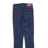 CALVIN KLEIN JEANS Womens Slim Blue Denim Skinny Cotton W28 L32 Zip Pockets