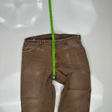 Dickies Carpenter Trousers - 36W 28L Brown Cotton