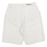 SIGNUM Mens Shorts White Casual Cotton Blend M W30 Comfortable Fit