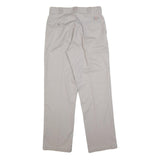 DICKIES Mens Cotton Blend Beige Regular Fit Straight Leg Trousers W30 L32