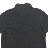 TOMMY HILFIGER Womens Black Formula One Team Short Sleeve Polo Shirt M Racing