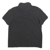 TOMMY HILFIGER Womens Black Formula One Team Short Sleeve Polo Shirt M Racing