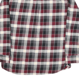 JACHS Mens Red & Black Check Shirt M Cotton Blend Long Sleeve Casual