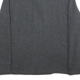 POLO RALPH LAUREN Mens Grey Jumper Cotton Pullover V-Neck S Classic Zip Knitwear