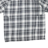 COLUMBIA Mens Black & White Check Shirt 2XL Button Front Outdoor Casual Cotton