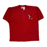 Disney Cartoon T-Shirt - Small Red Cotton