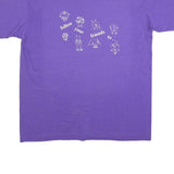 HANES Mens Purple Staff Camp 91 Graphic T-Shirt XL Short Sleeve Crew Neck