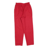 DON KENNY Womens Polyester Red Relaxed Straight Trousers W26 L26 Elastic Waist