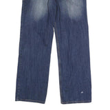 CANUS JEANS Mens Blue Regular Fit Straight Leg Denim W34 L31 Cotton Zip Comfort