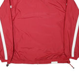 ADIDAS Mens Red & White Track Jacket XL Nylon Zip Athletic Sportswear