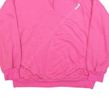 LAURA TORELLI Womens Pink Cotton Blend Sweatshirt M Round Neck Casual Pullover