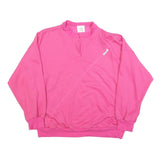 LAURA TORELLI Womens Pink Cotton Blend Sweatshirt M Round Neck Casual Pullover