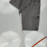 Dickies Cargo Shorts - 36W 10L Grey Cotton