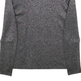 ALEXANDER WANG Womens Black Printed Top Long Sleeve Crew Neck L Designer