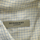 Burberry London Checked Shirt - Large Cream Cotton