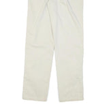 LEE Mens Regular Fit White Cotton Blend Zip Trousers W28 L30 Casual Wear