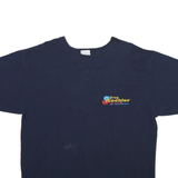 CHAMPION Mens Blue & Navy Heating Air Conditioning Graphic T-Shirt L Short