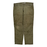 Carhartt Double Knee Carpenter Pants - 38W 31L Green Cotton
